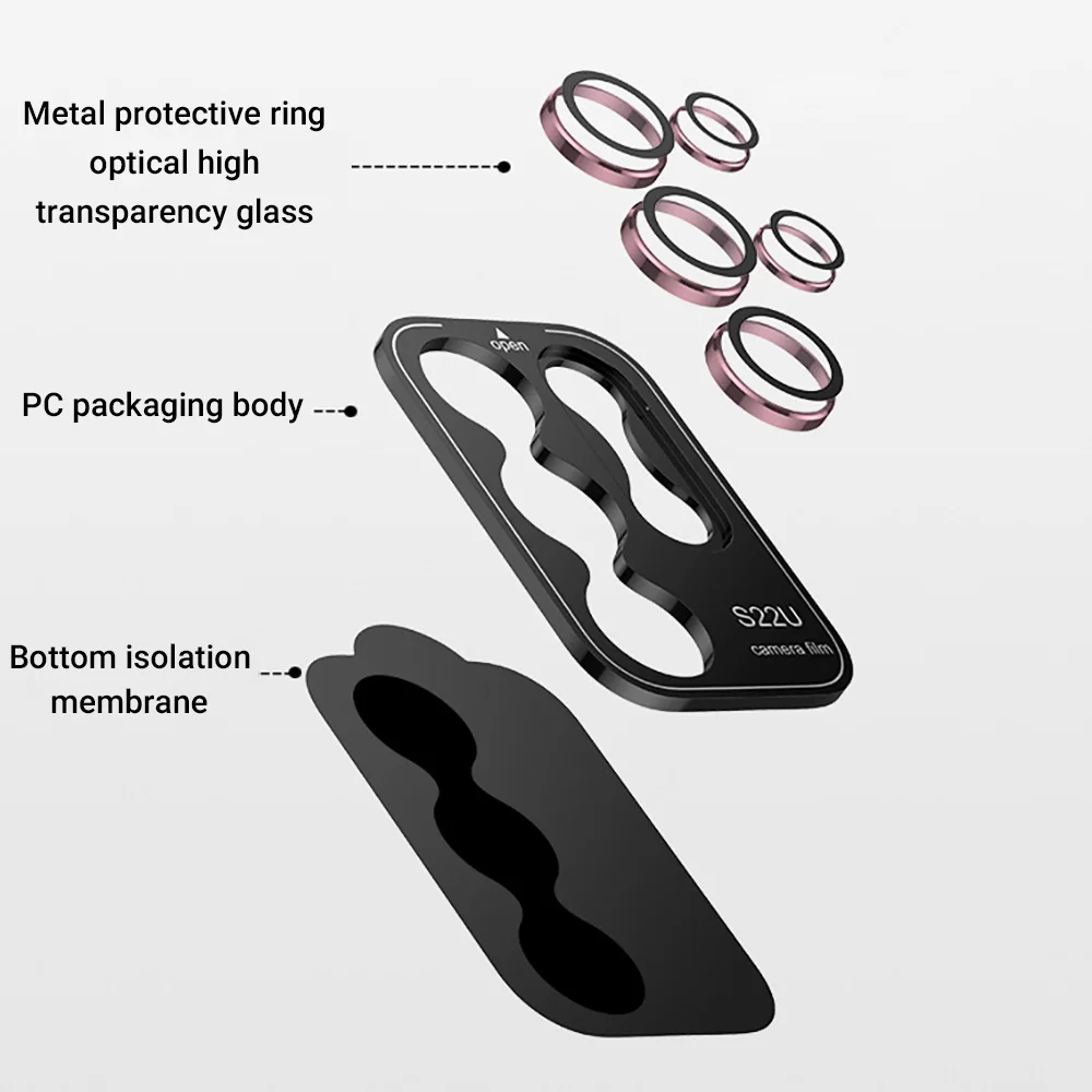 Osłona obiektywu aparatu do Samsung S24 Ultra Glass Galaxy S23 Ultra S22 Ultra Plus S24Ultra S23Ultra Ochronne szkło hartowane