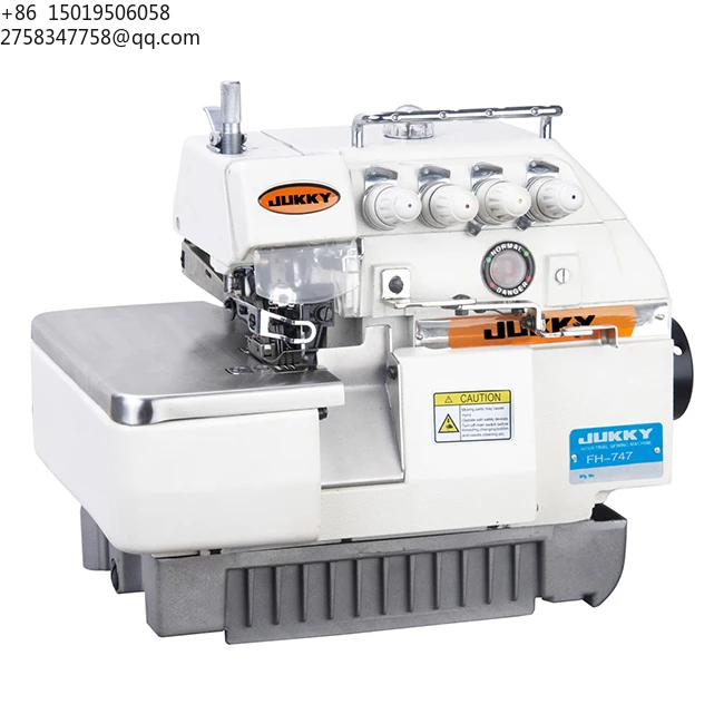 Jukky 747 Best Four Threads Overlock Machine Industrial Sewing Machine a Coudre for Clothes New Apparel Machinery Mesin Jahit