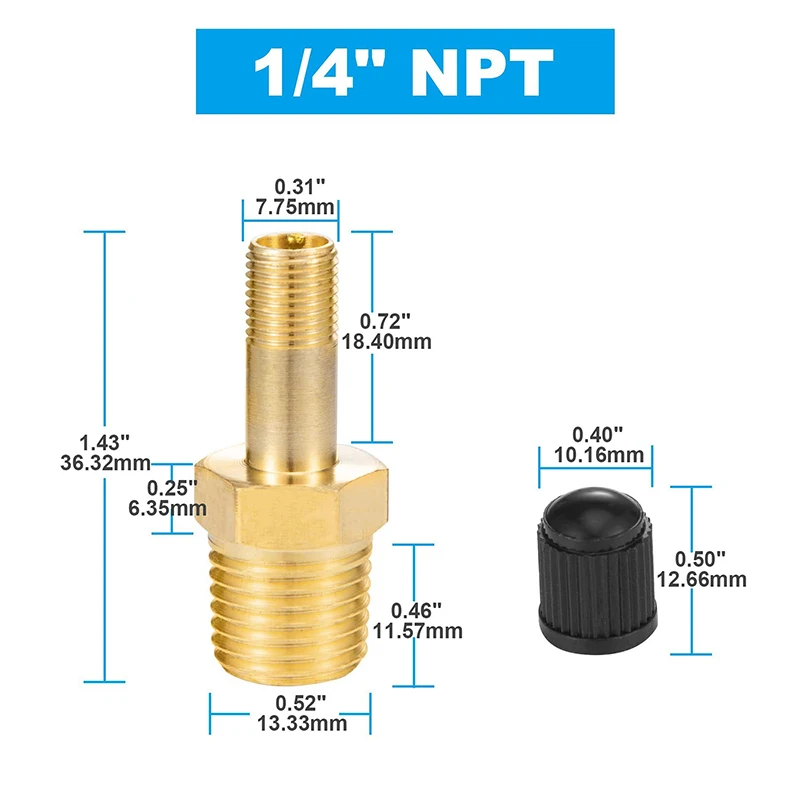 المهنية 1/4 NPT 1/8 NPT M10 خزانات ضاغط الهواء ملء صمام المضادة للتآكل النحاس صمام السيارات الإطارات صمام الأساسية