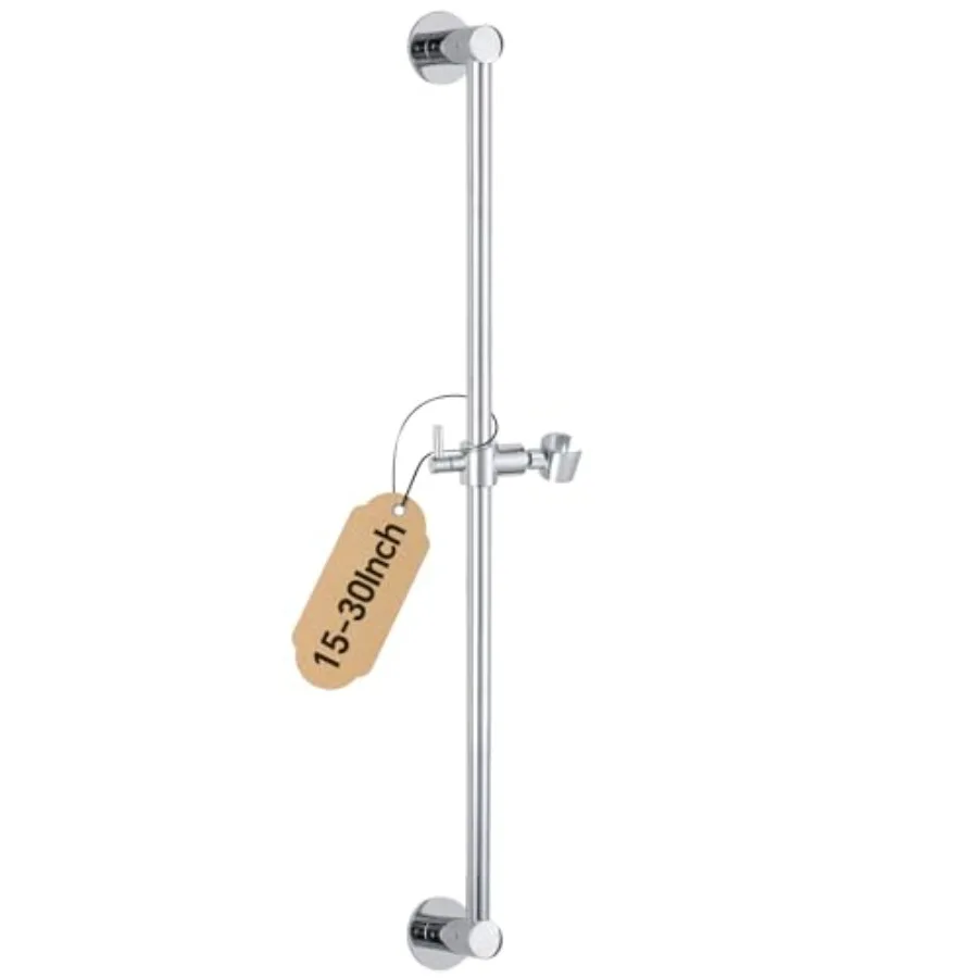 

Shower Slide Bar Adjustable Handheld Shower Head Holder Wall Mount - All-Metal Shower Head Slide Bar Compatible with Bathroom D