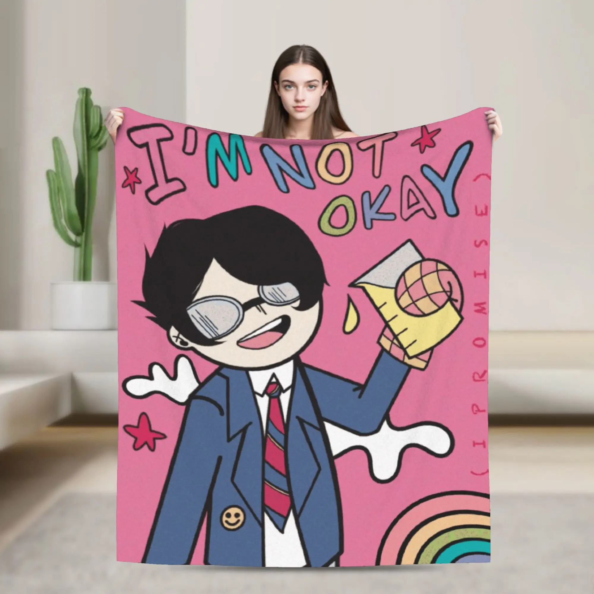 

Одеяло Band My Chemical Romance, теплое плюшевое одеяло с мягким узором для детей и взрослых, уличное фланелевое покрывало, покрывало на кровать