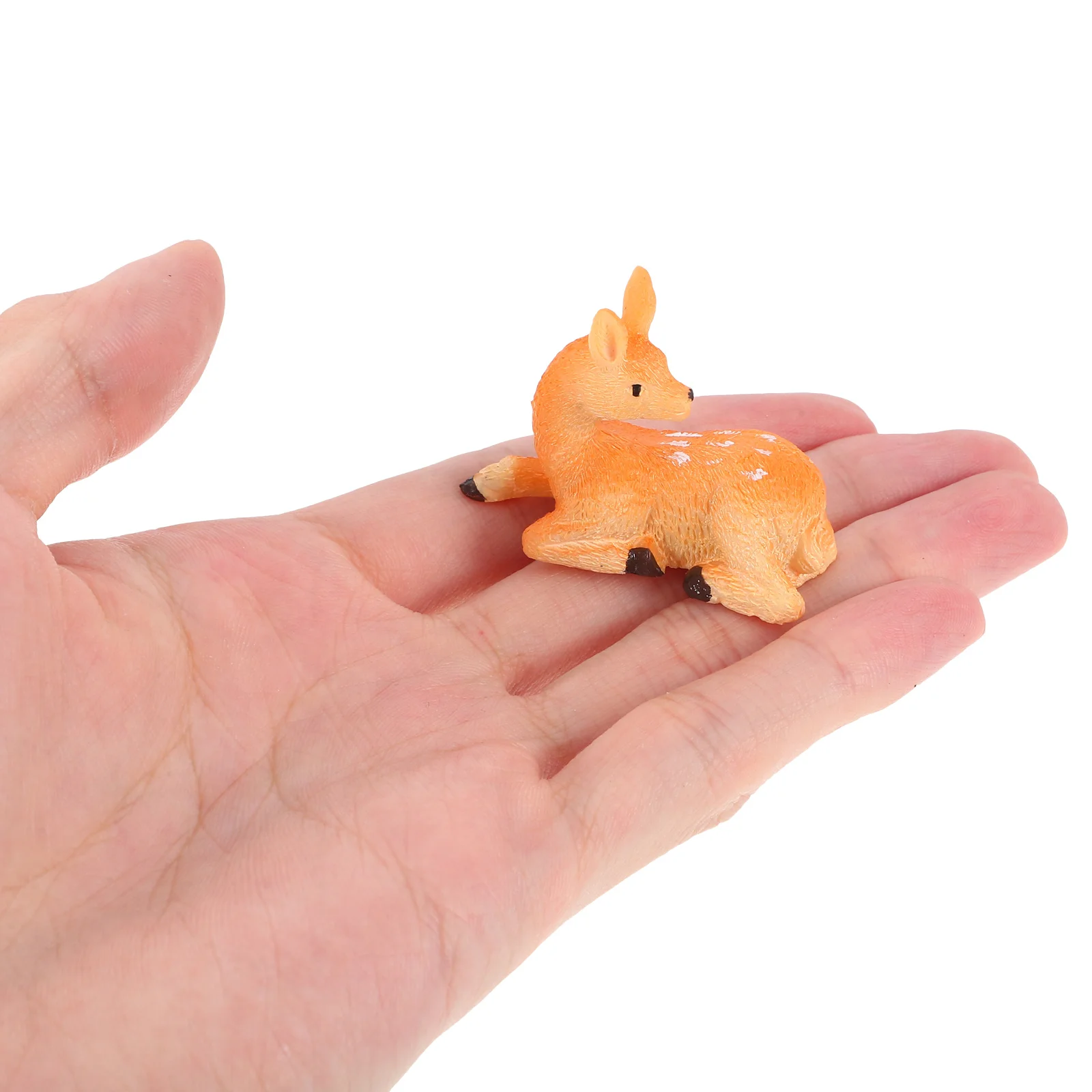 

3pcs Miniature Figurines Resin Craft for Garden Mini Elk Figures Home Decor Tiny Animal Ornaments Christmas Elk Figures