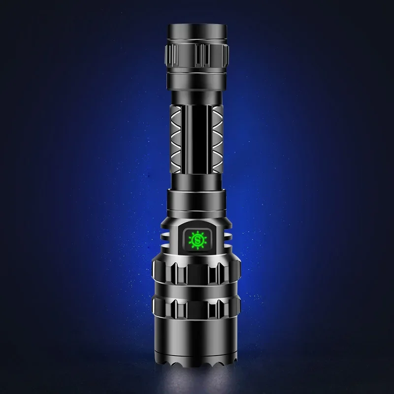 Ultra-long Range Multifunctional Tactical Flashlight High Power LED USB Rechargeable Bright Light Outdoor Portable Waterproof