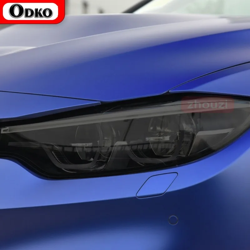 

2 Pcs For BMW M3 F80 M4 F82 F83 CS Coupe Car Headlight Tint Black Protective Film Protection Transparent TPU Sticker Accessories