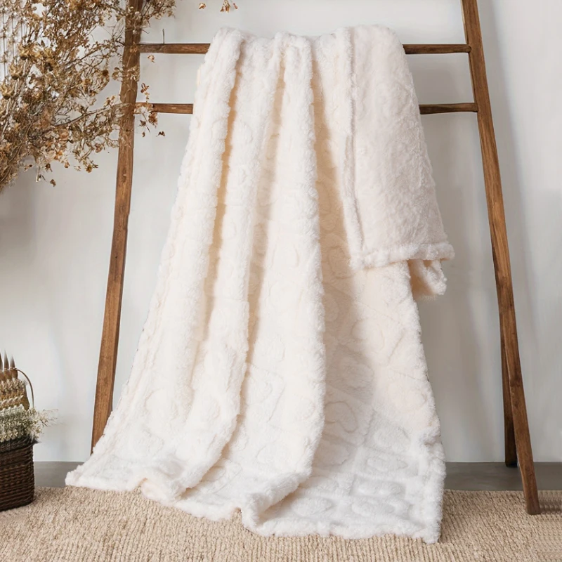 

Love pattern blanket suitable for family and travel in autumn and winter, soft baby stroller cover blanket, Child Accessories