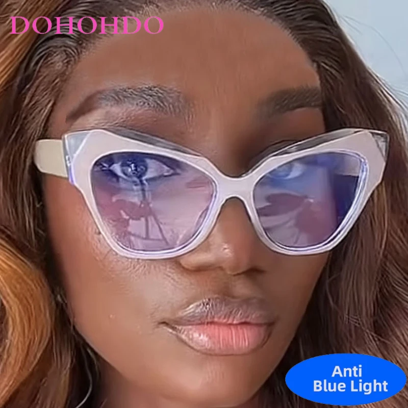 

Trendy Vintage Cat Eye Women Anti Blue Ray Glasses Brand Designer Men Glasses Computer Glasses For Office Work Lentes Очки Gafas