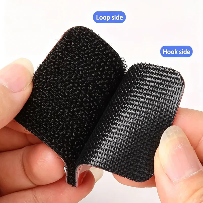 3M 10 Pairs Hook Loop Fastener Tape Strong Traceless Special Fixing for Car Floor Mats Adhesive Black Back Adhesive Fasteners