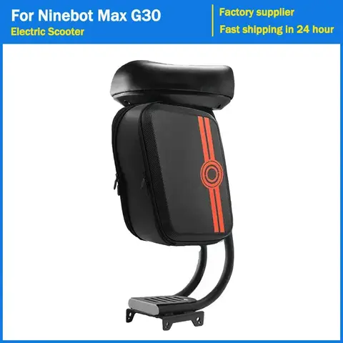 전기 스쿠터 Ninebot Max G30 용 가방이있는 편안한 부드러운 시트 보관 케이스 액세서리 부품이있는 Kickscooter 좌석 의자