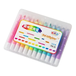 Bible Highlighter Pen Set 6/12 Colors for Even Marking, for Office and School Use Students Workers Quick Dry Highlighter