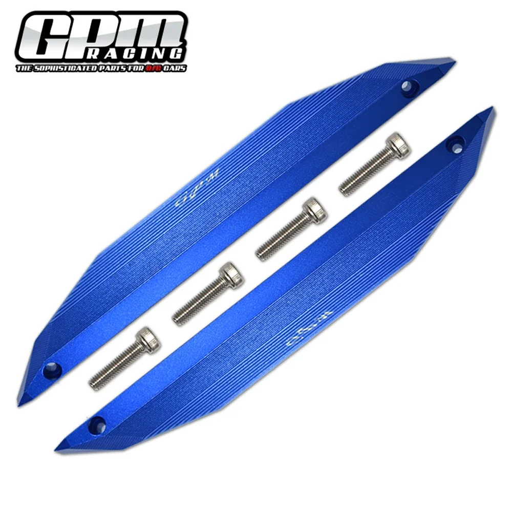 GPM Metal Outer Wing Guard Chassis Nerf Bars Side Skirt Set 8923 for Traxxas 1/10 MAXX V2 2.0 4S 4WD Monster Truck Upgrade Parts