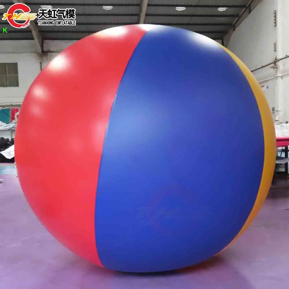 Spedizione veloce 1m/2m/3m Dia Pallone da spiaggia gonfiabile gigante Palloncini in PVC colorati per giocattoli da gioco sportivi di costruzione di squadre