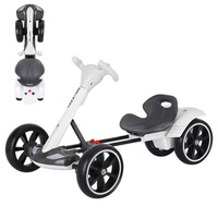 Karting electric four wheeled cart, foldable and seatable, portable and lightweight, no installation required