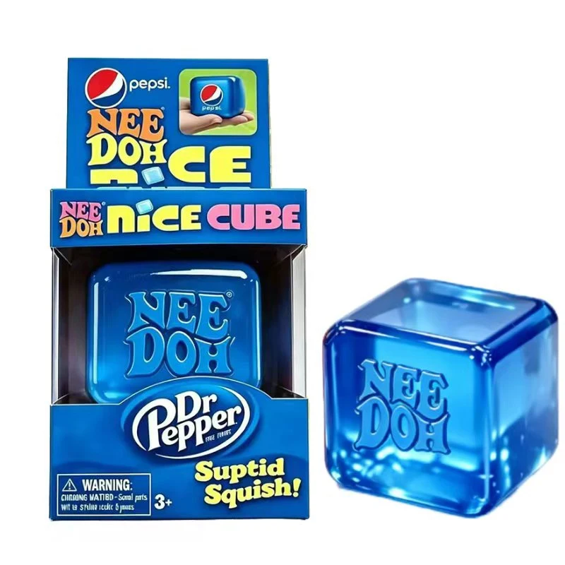 Dr Pepper X NeeDoh Nice Cube Squishy Weiches Sensorisches Fidget-Spielzeug zur Stress- und Angstlinderung für Erwachsene und Kinder – Detail 1
