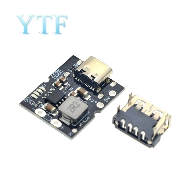Type-C USB 5V 2A Boost Converter Step-Up Power Module Lithium Battery Charging Protection Board LED Display USB For DIY Charger