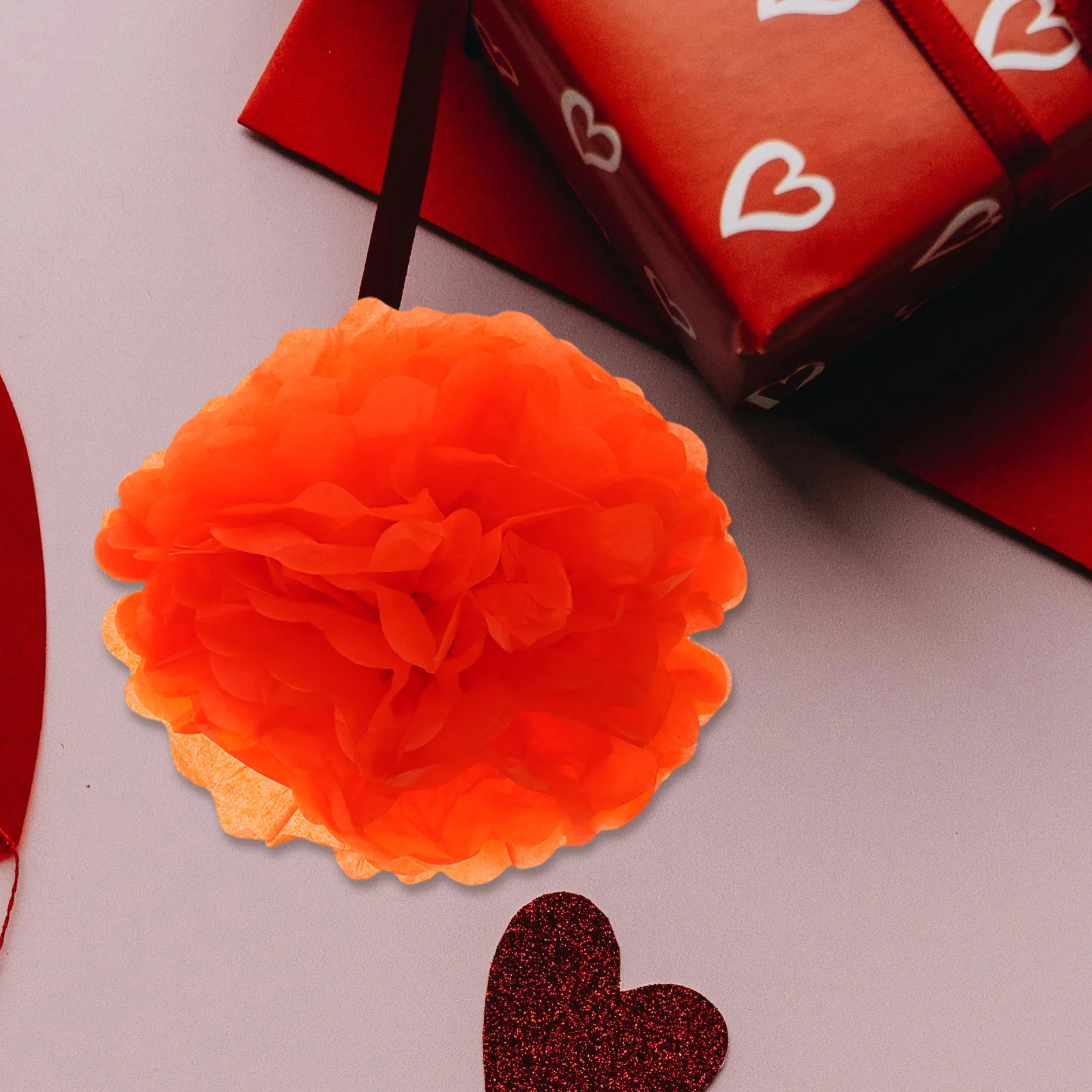 

18Pcs Paper Flower Pompoms Colorful Hanging Decorations for Wedding Birthday Party Backdrop Festive Atmosphere