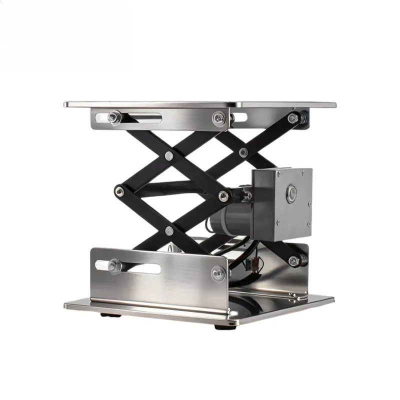 Stainless Steel Micro Scissor Lift Platform Compact Small Lifting Table 8KG Bearing Weight 290mm307mm Max Lifting Easy Operation