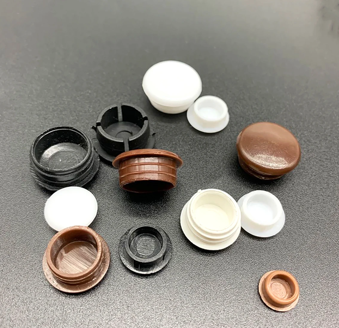 10pcs Round Plastic Hole Plug 5-18mm Dust Sealing Hole Cap Protection Gasket Covers Caps For Pipe Table Furniture image 5