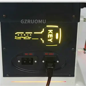 Q33A Key Duplicating Machine Key Multifunctional Vertical Key Copy Cutting Machine Adjustable Speed With Ambience Light 120W