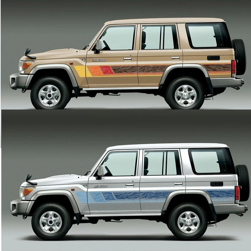 

Car Vinyl Stickers LIMITED EDITION TOPOGRAPHIC COBAR BODY STRIPE FOR TOYOTA LAND CRUISER J76-SERIES (WAGON)