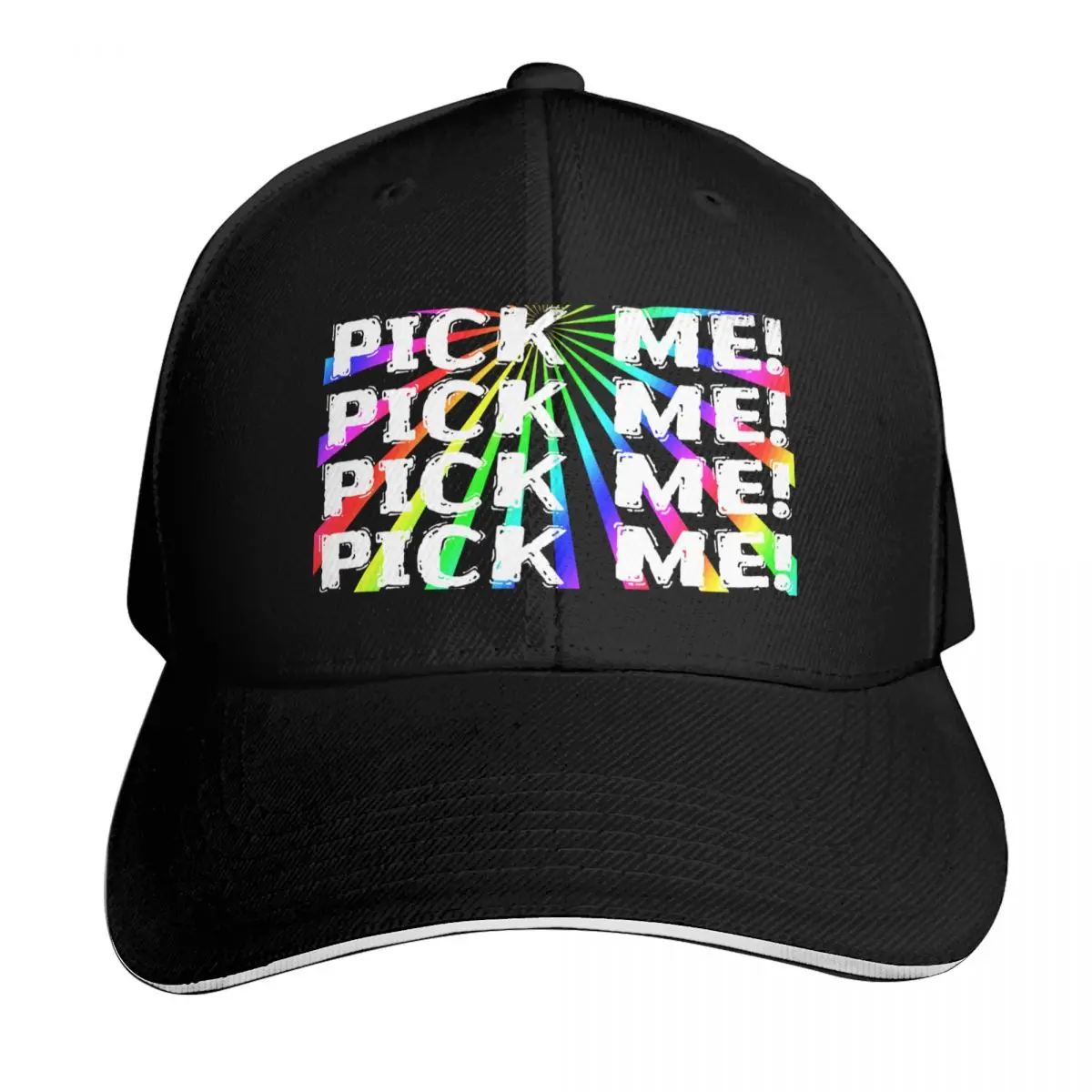 

Pick Me! Pick Me Rainbow Price Is Right Baseball Cap golf hat genuine Sunhat Sun Cap Trucker Cap Mens Tennis Women's