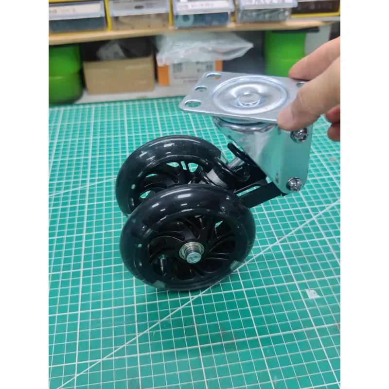Universal Shock Absorber Wheel for Cart Trolley Trailer Heavy Duty Swivel Caster with Damping System Smooth Rolling