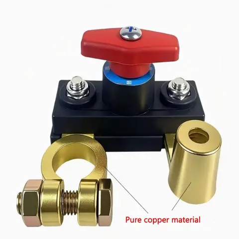 Car Battery Cut Off Switch Disconnect Automatic Circuit Breaker Anti-Leakage Switch Isolator For Cars Truck 12V/24V ﻿