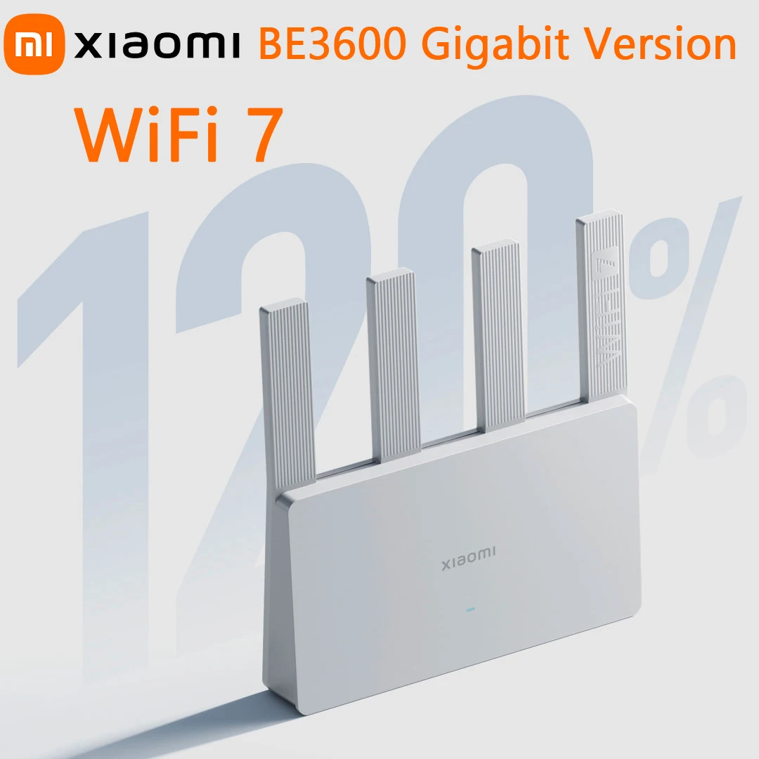 

Xiaomi Router BE3600 Gigabit Version WiFi 7 2.4G/5.0GHz Dual-Band Qualcomm Quad-core 3570Mbps WAN LAN Mesh Network Repeater VPN