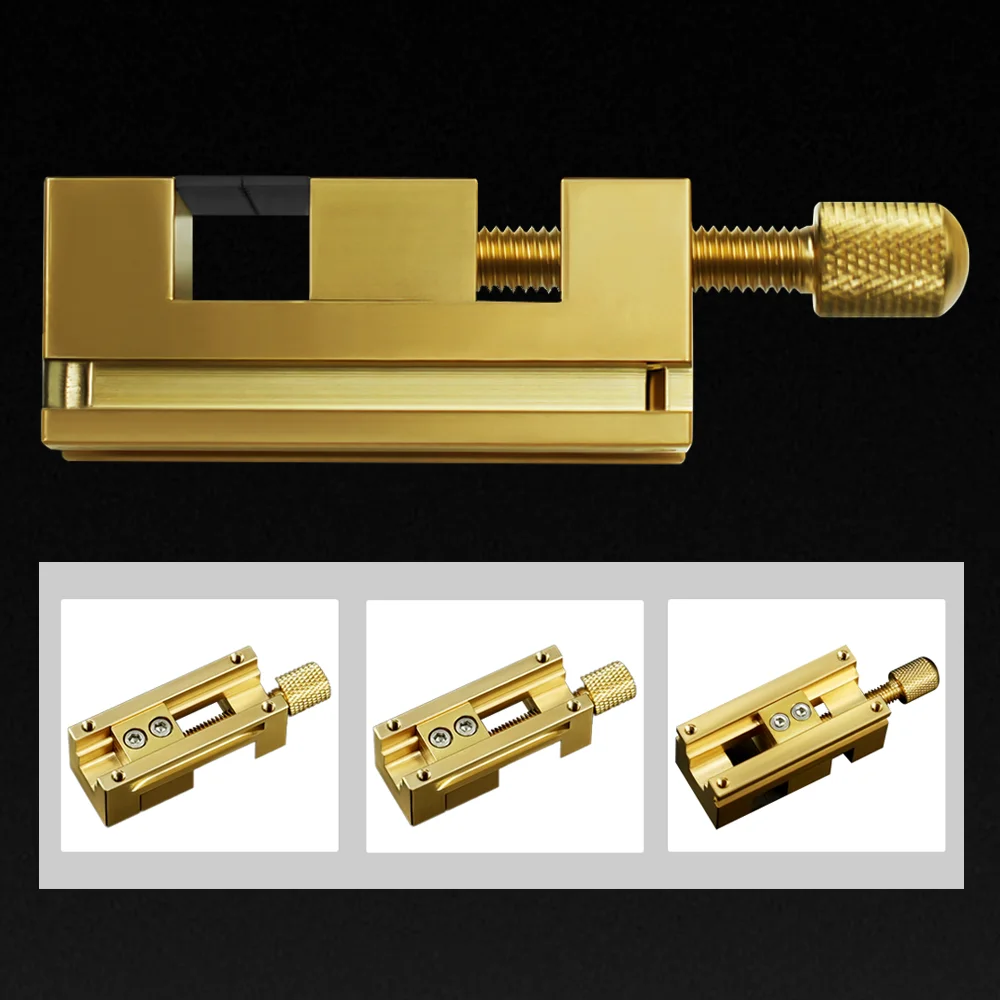 Hand tool Mini vise, Micro Clamping vise, Brass Material, Can Be Used for Watch Micro and Micro Parts Clamping, Mechanical Model