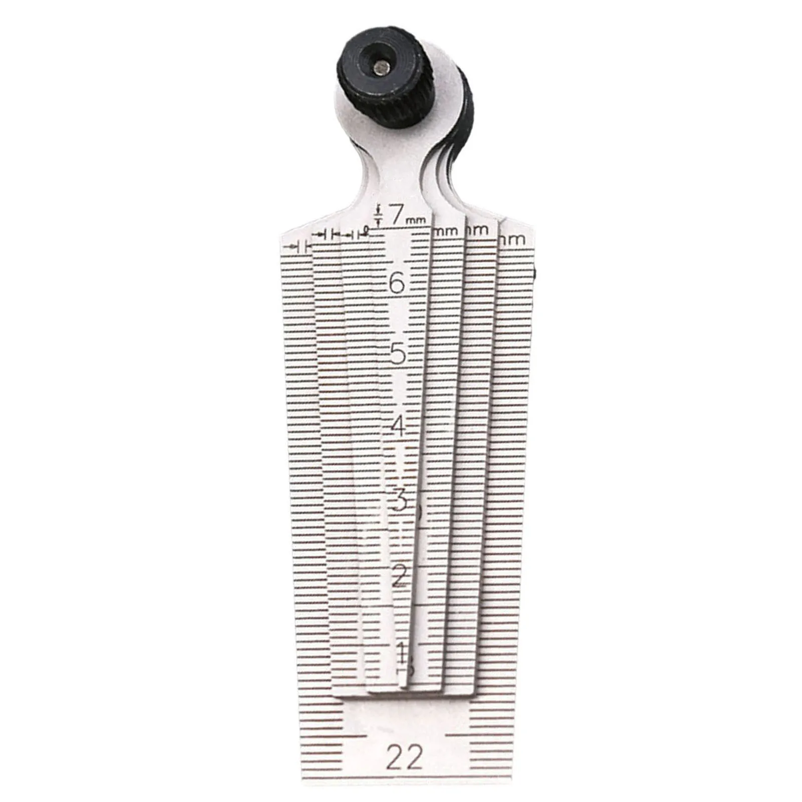 Measurement Fire Door Gap Gauge Stainless Steel Gap Straightedge Gauge Gap Ruler for Drill Hole and Taper