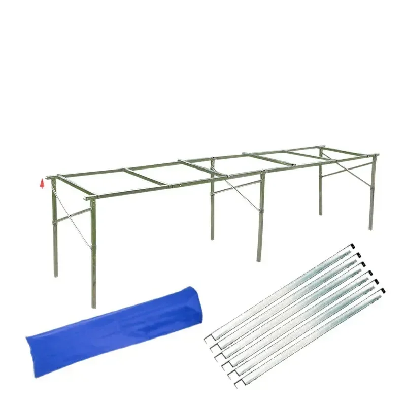 Thickened stall shelves right angle anti-collapse stall folding table multi-function