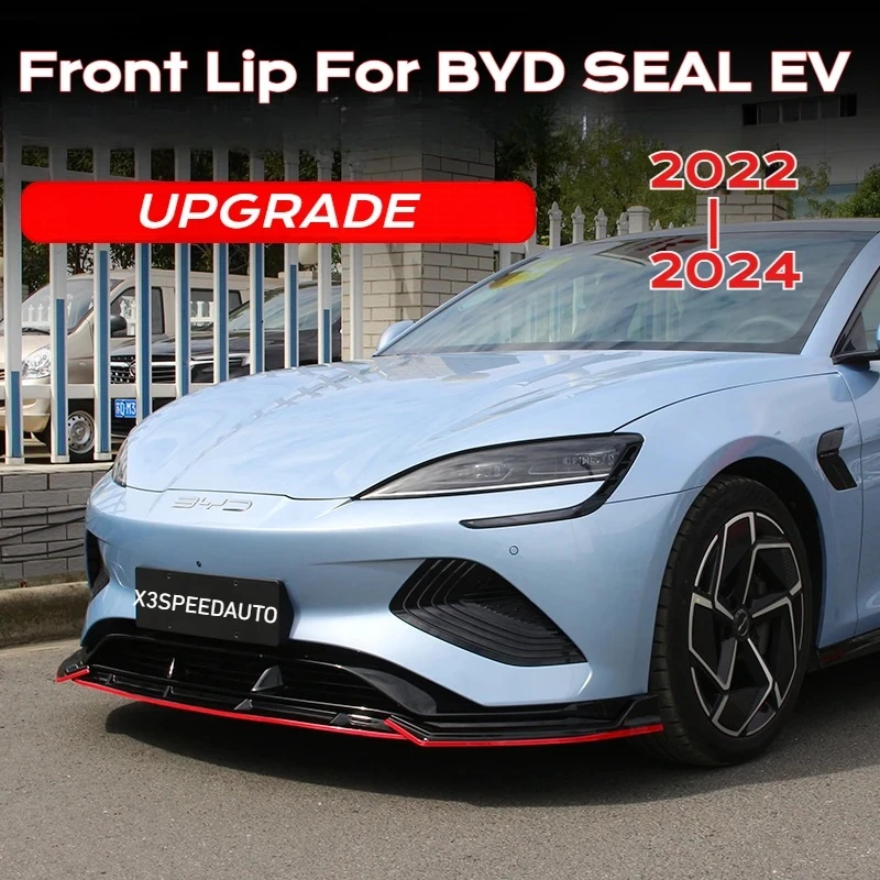 

For BYD Seal EV 2022-2024 Bodykit Car Front Bumper Lip Chin Deflector Protect Guard Exterior Tuning Decoration Accessories