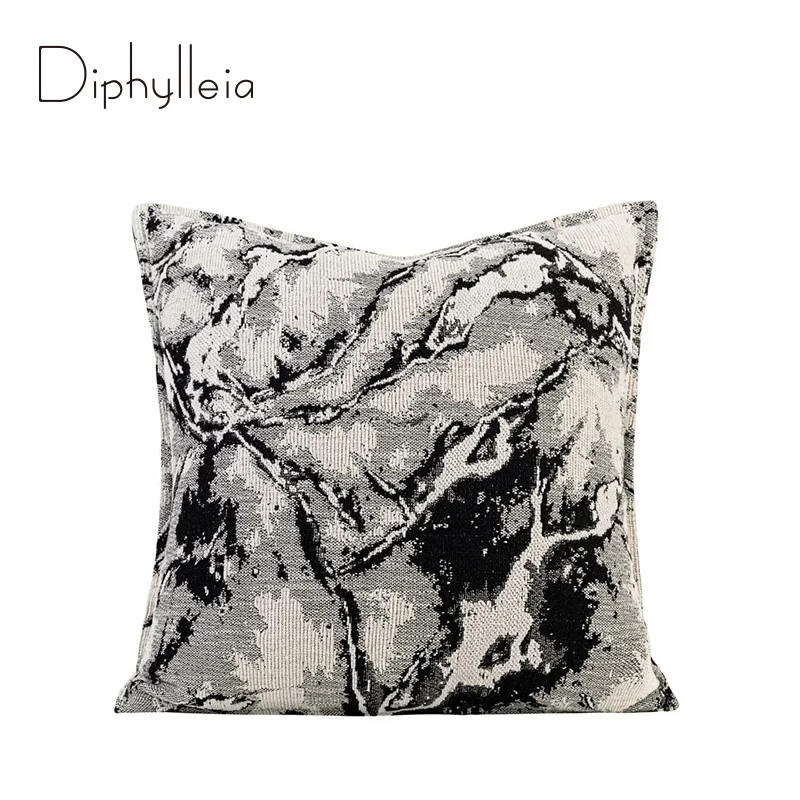 Diphylleia Meteorite Iron Gray Luxury Throw Pillowcase Modern Abstract Visual Art Decorative Cushion Cover 50x50cm Free Shipping