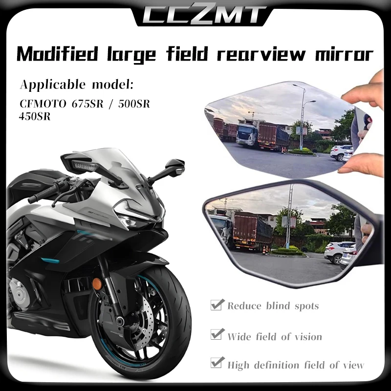For CFMOTO 6750SR 500SR 450SR 450 SR Motorcycle Accessories Convex Mirror Enlarge Rearview Mirrors Side Mirror View Vision