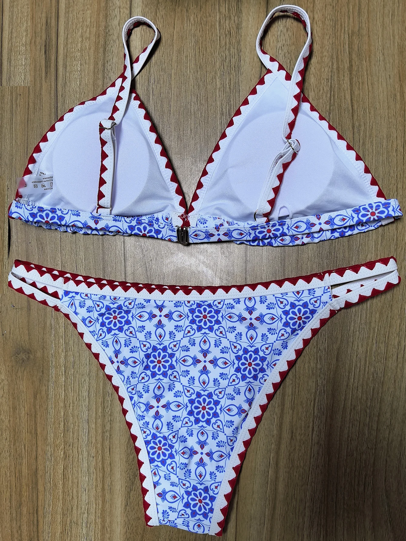 ZTVitality Triangle Bikinis Set 2024 New Biquini Print Women's Swimsuit Push Up High Cut Swimwear Women Summer Sexy Bathing Suit