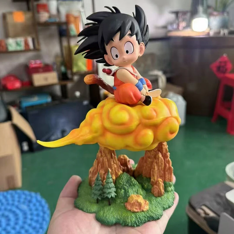 21cm/8.27 polegada quente dragon ball kintoun goku figura criança goku pvc figuras de ação coleção modelo brinquedos meninos presentes natal