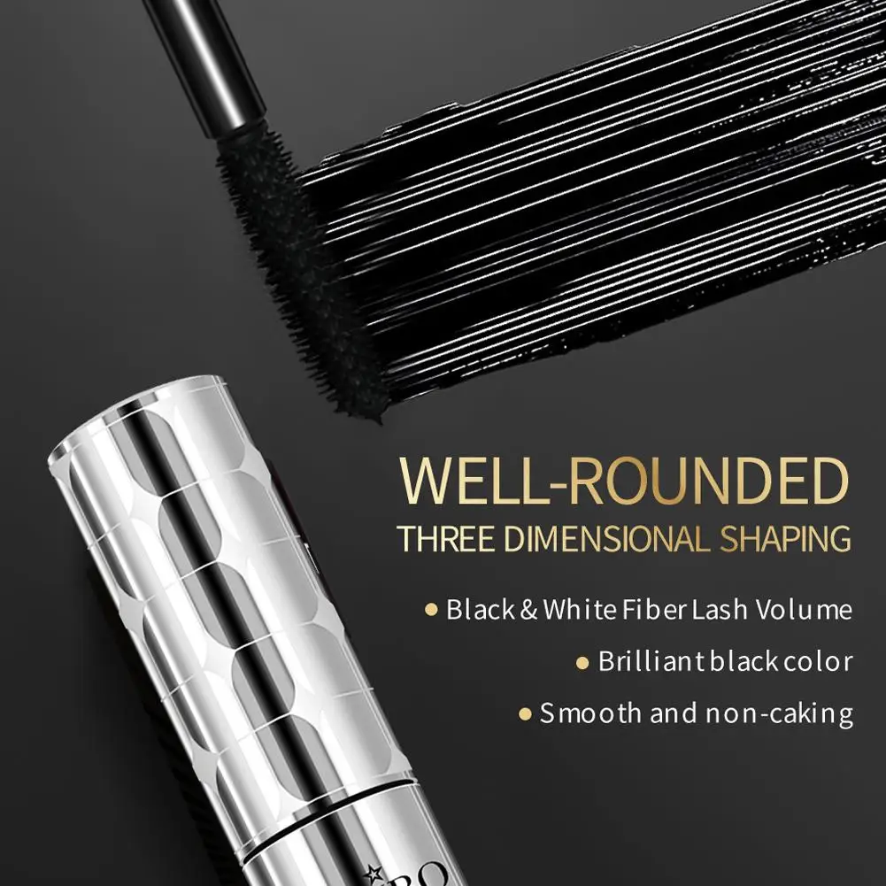 10 ml Mascara Natürliche 3D Faser Wasserdicht Schwarz Mascara Wimpern Lange Schönheit Heißer Curling Kosmetik Verkauf Wimpern Auge Wimpern R4X3