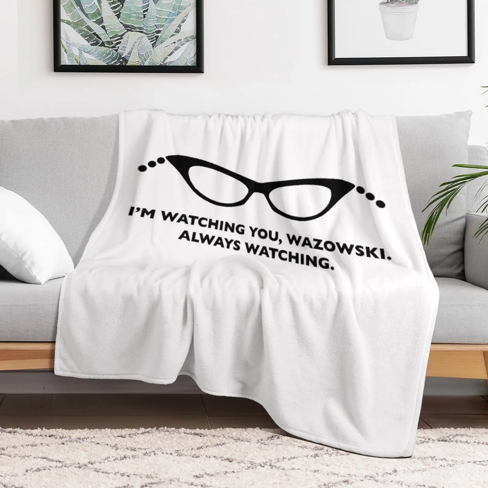 Always Watching Throw Blanket Lightweight Cozy Blanket for Bed Sofa