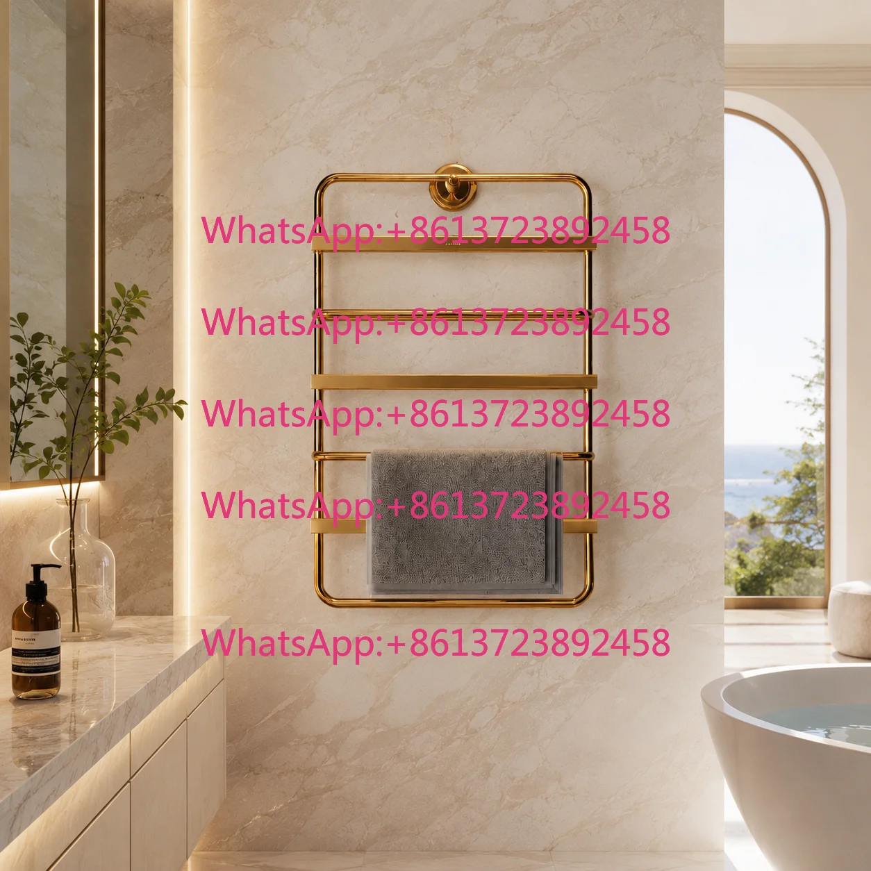 Professional Electric Heated Towel Rail Smart Electric Towel Rack Wall Mounted Towel Warmer for Bathroom
