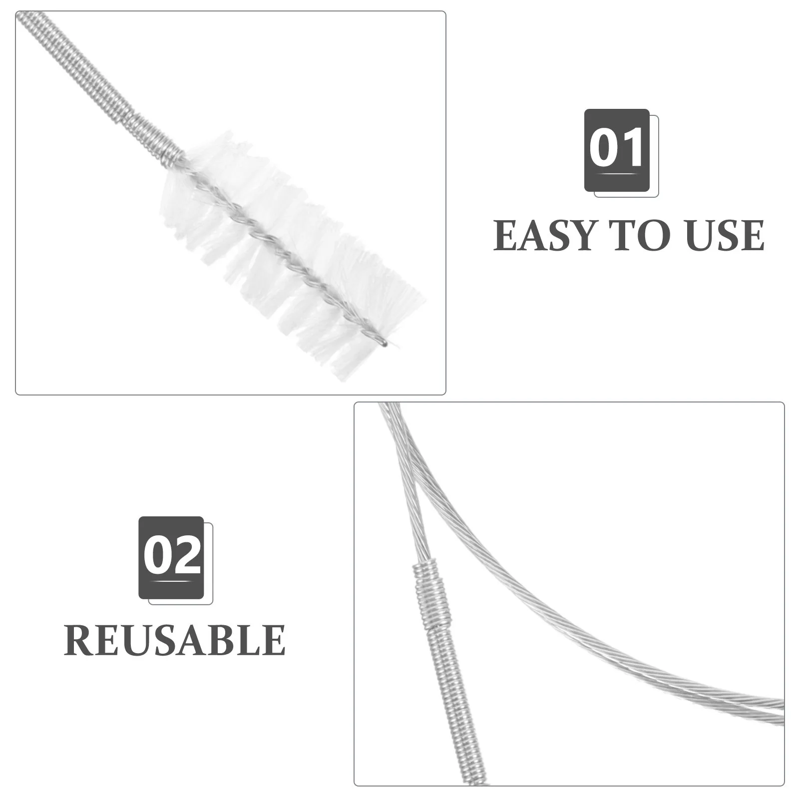 

1Set Refrigerator Drain Hole Clog Remover Reusable Fridge Dredging Kit Stainless Steel Flexible Cleaning Tool for Leak Odor