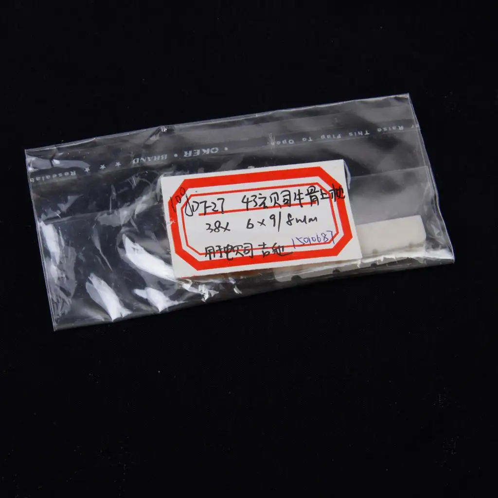 4 String Electric Bass Bone Nut Buffalo Material Bridge Saddle Guitar Replacement for Tone Clarity