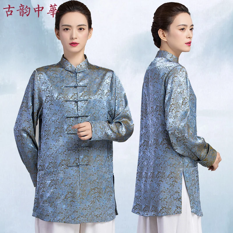 

Yongchun Taiji Martial Arts Chinese Zen Tai Ji Suit Clothing Female Lady Young People Improved Exercise