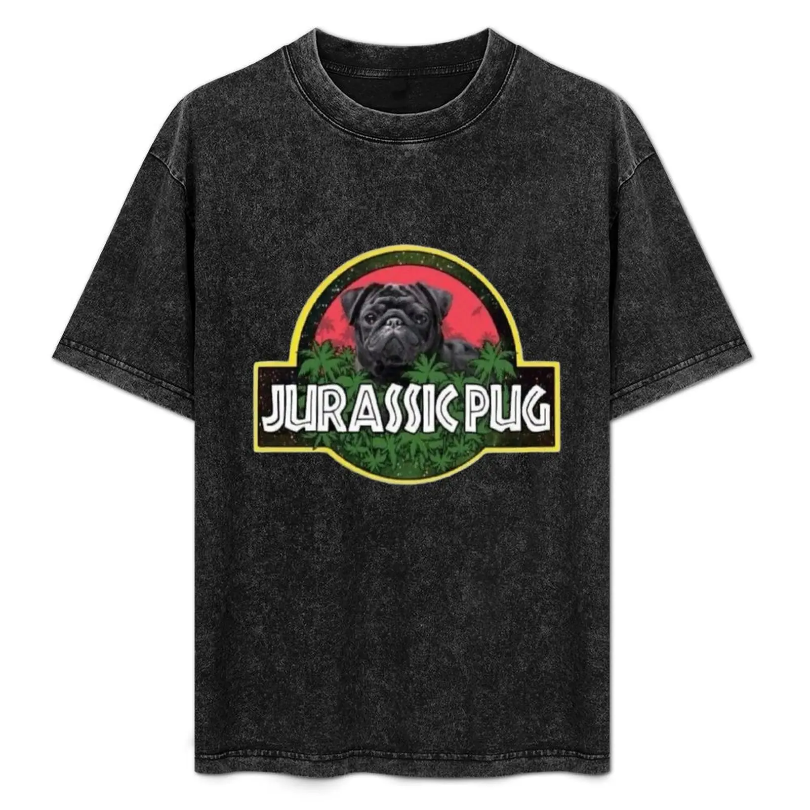 Jurassic pug T-Shirt aesthetic clothes vintage graphic tee anime t shirts fitted t shirts for men