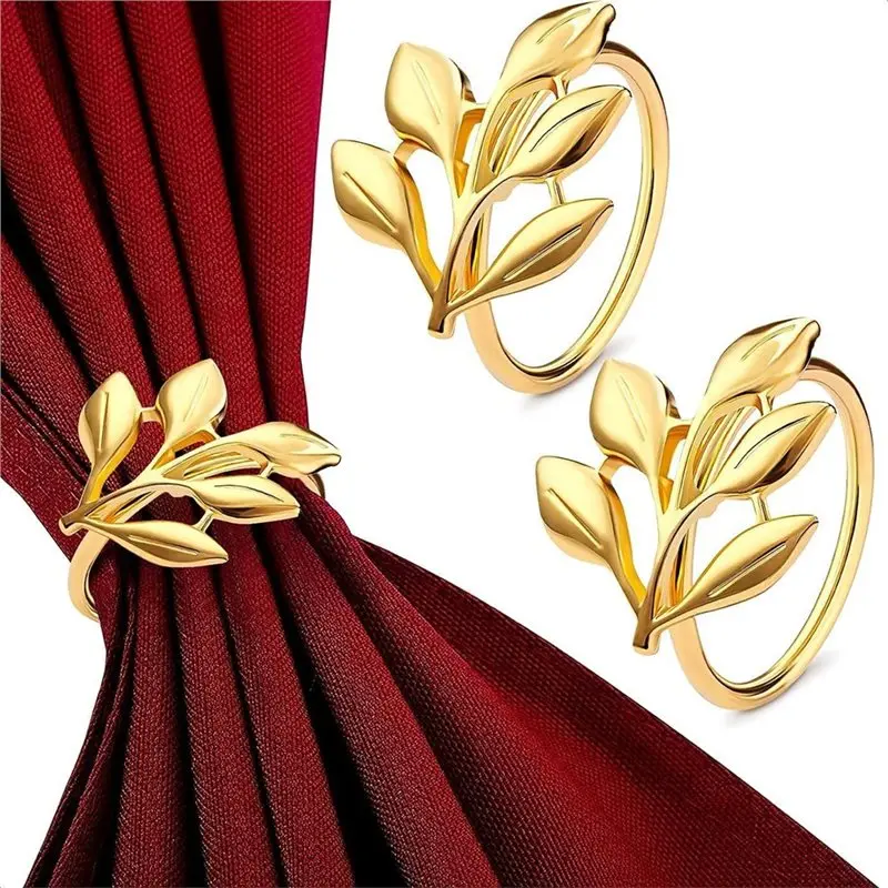 Tree Leaf Napkin Ring Wedding Napkin Ring Hotel Napkin Ring Banquet Napkin Clasp