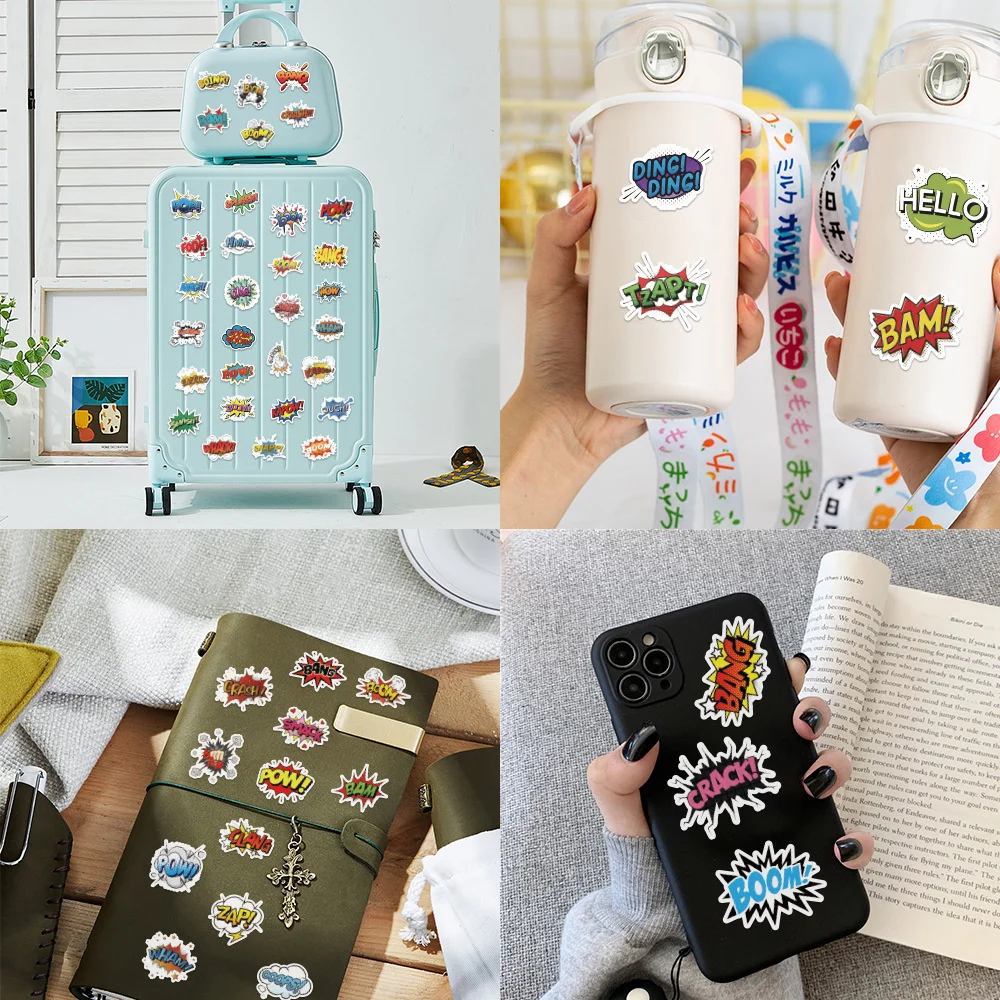 50PCS Vibrant Reward Stickers - Ideal for Motivation & Celebrations - Durable, Waterproof Vinyl Set!