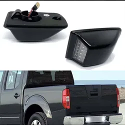 For 2005 2006 Nissan Navara D40 Frontier Diamond White LED License Number Plate Light Tag Lamp
