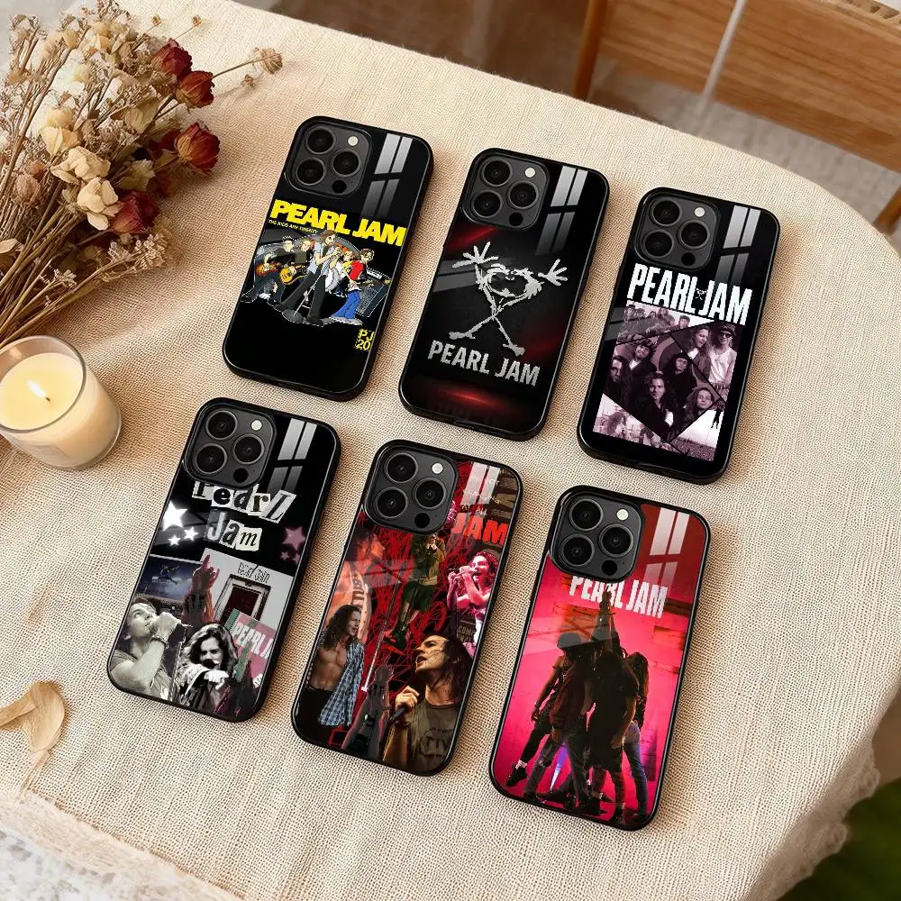 

B-Band Pearl J-Jam Phone Case For iPhone 17,16,15,14,13,12,Plus,Pro,Max for Magsafe Magnetic Wireless Charging