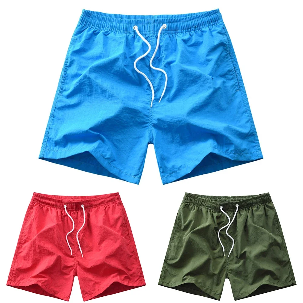 ملابس شاطئ كاجوال شورت للياقة البدنية خفيف الوزن ملابس رياضية خفيفة الوزن وقابلة للتنفس تصميم فضفاض مناسب طراز قصير الطول