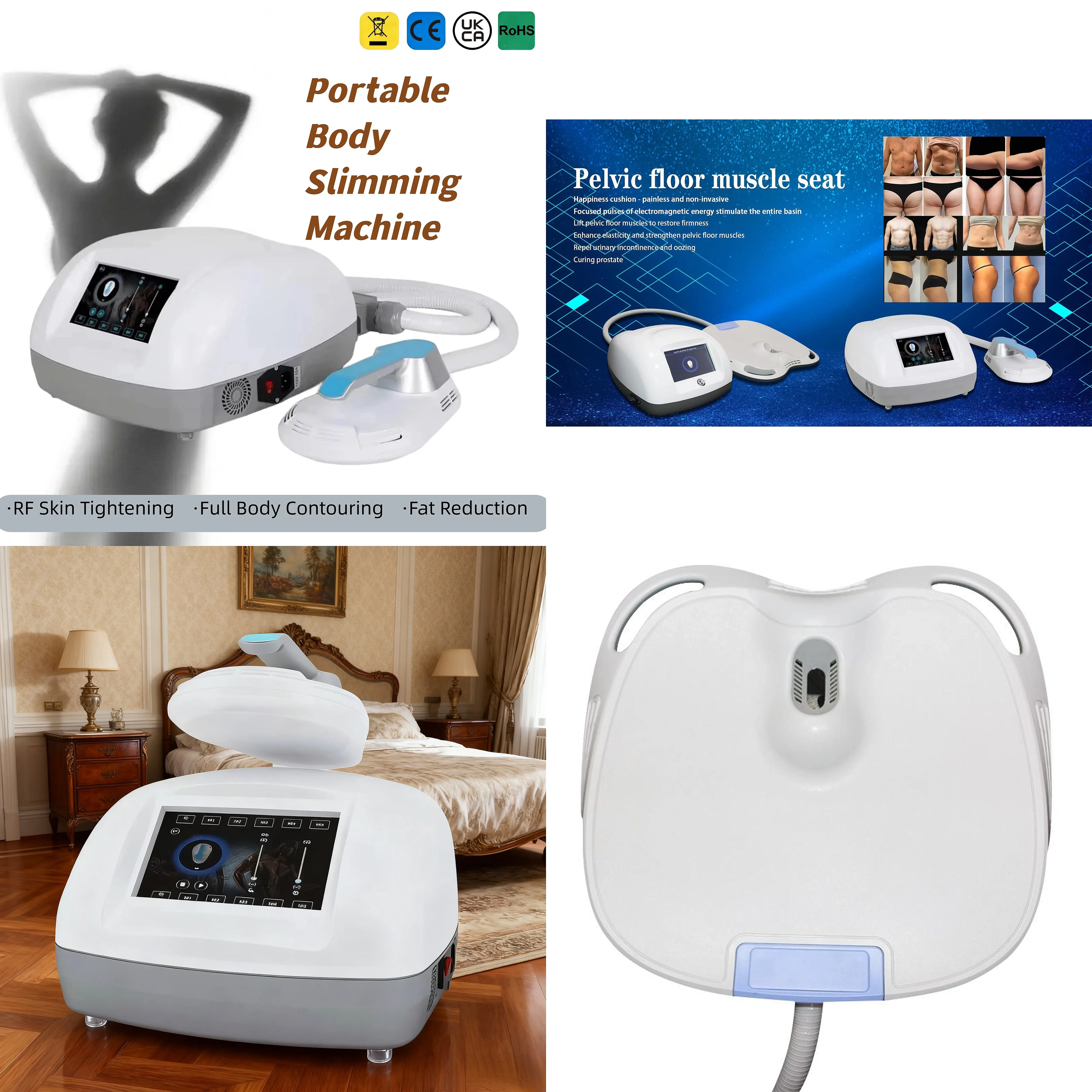 EMS Muscle Stimulator for Body Slimming Toning Muscle Building Fat Burning Butt Lifting Machine