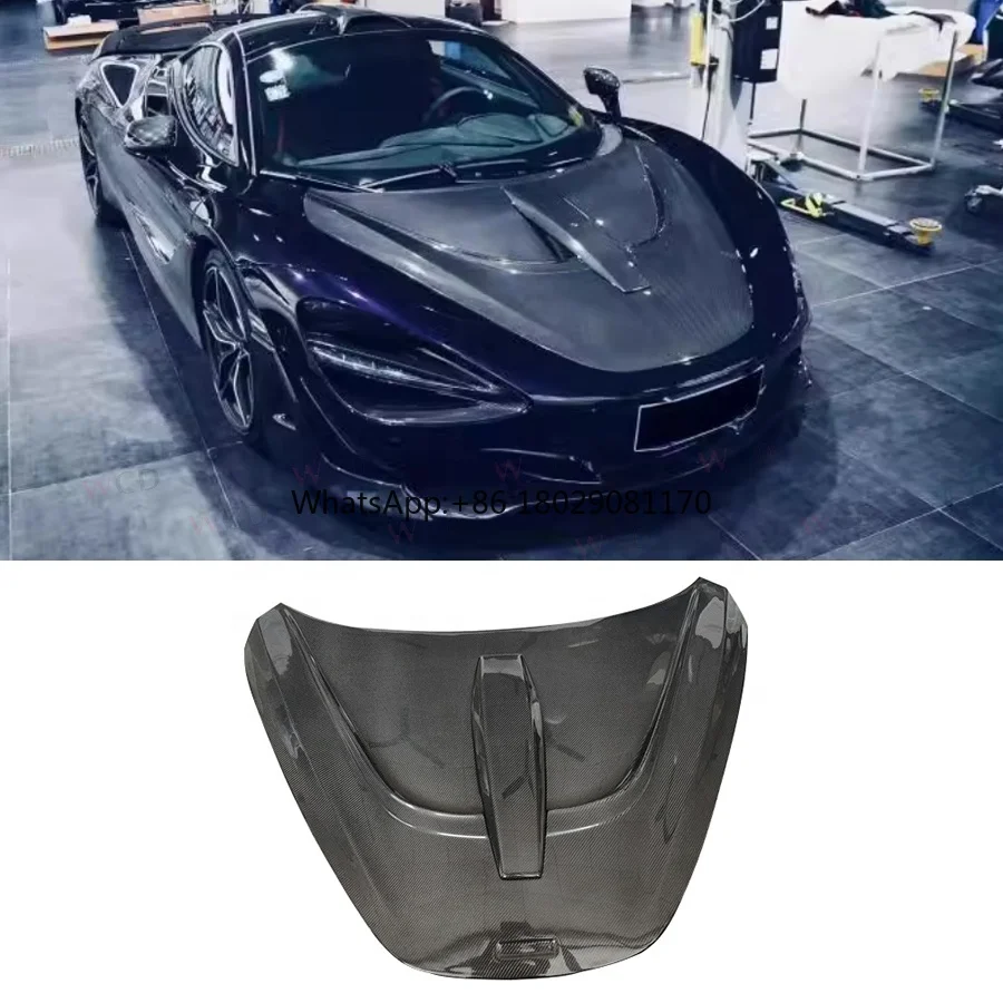 

Капот двигателя для McLaren 720S 2017-2019 из сухого углеродного волокна