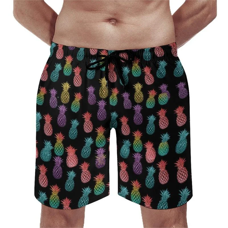 Harajuku Summer New 3D Printed Tropical Fruit Pineapple Beach Shorts For Men Children Fashion Funny Pants Homber Swimming Shorts